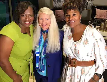 Lakesha Burton, Melanie Lawson, and Snowden McFall